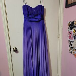 Xtraordinary Strapless Deep Purple Ombre Dress